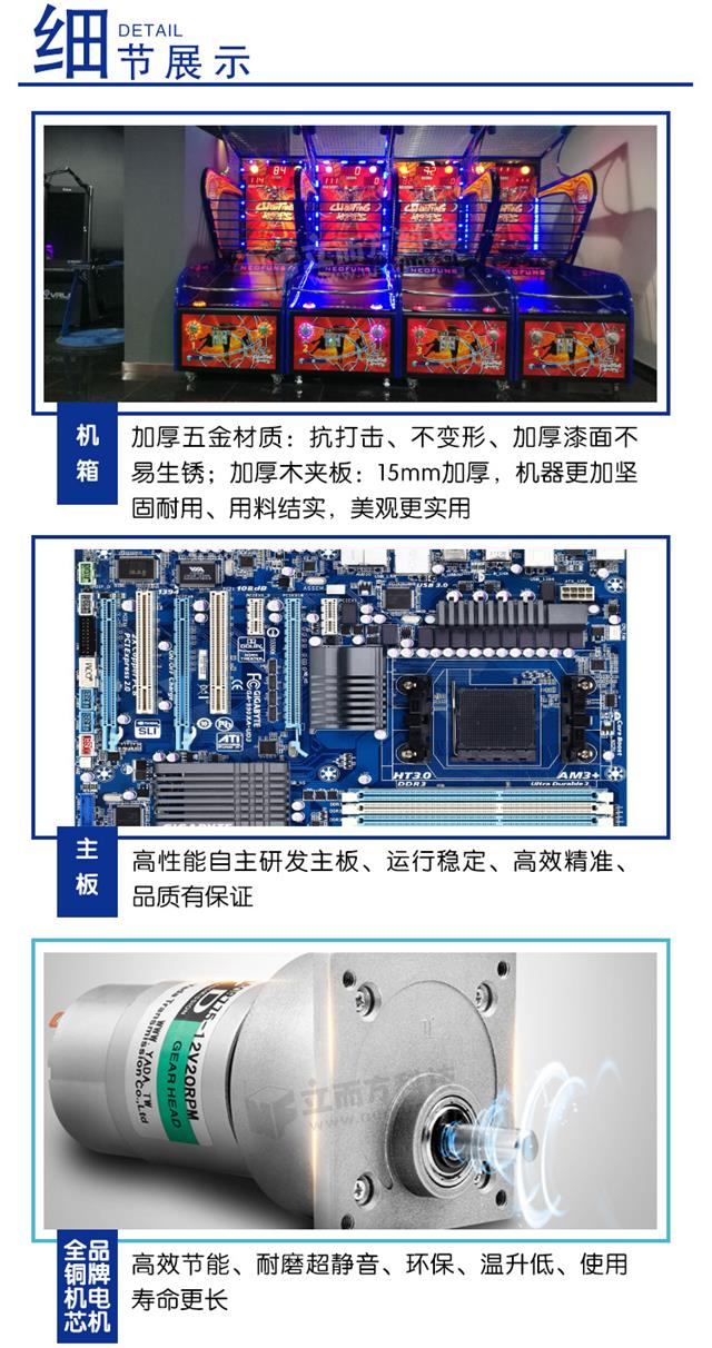 疯狂篮球机细节展示
